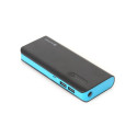 PLATINET POWER BANK 8000mAh + microUSB cable + torch BLACK/BLUE [42417]