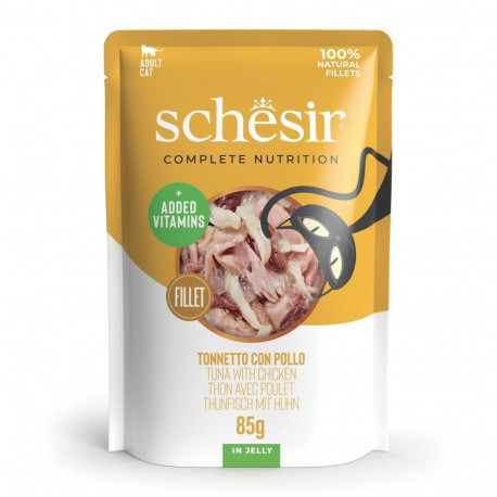 SCHESIR tarretises tuunikala kanaga märg kassitoit 85 g