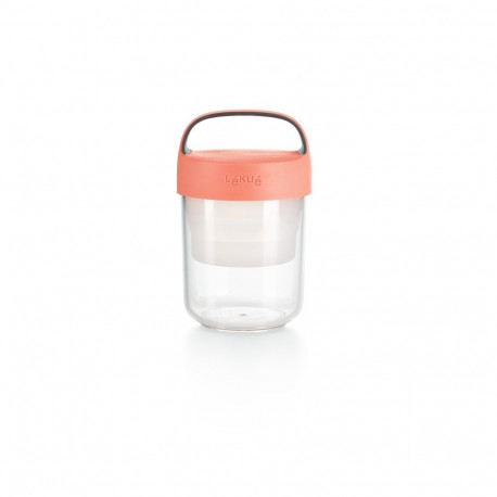 Lekue 884900 food storage container Round Jar 0.4 L Coral 1 pc(s)