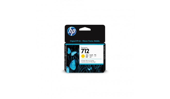 HP 712 (3ED69A) Ink Cartridge, Yellow