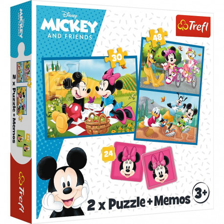 TREFL DISNEY Puzzle Set Mickey-Mouse 30+48+M24