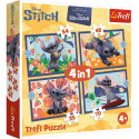 TREFL DISNEY STITCH Puslede komplekt Hawaii puhkus, 4 tk