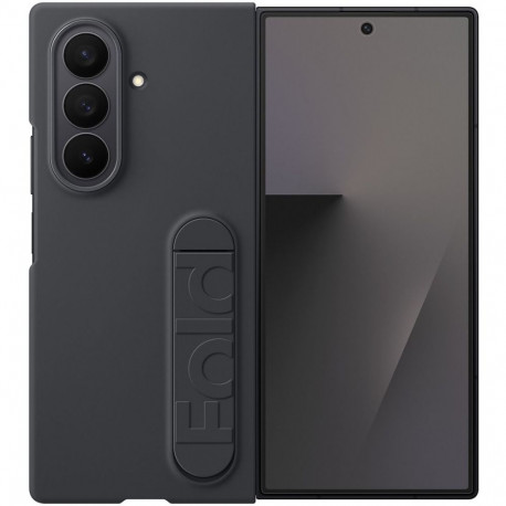 Mobiili tagakaas Samsung Galaxy Fold7, silikoon, must
