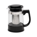 Resto Kitchenware 90512 teekann üksik teekann 950 ml must, läbipaistev