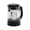 Resto Kitchenware 90512 teekann üksik teekann 950 ml must, läbipaistev