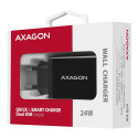 Axagon ACU-QS24 mobiilseadme laadija nutitelefon must kiirlaadimine siseruumides