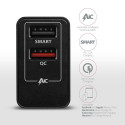 Axagon ACU-QS24 mobiilseadme laadija nutitelefon must kiirlaadimine siseruumides