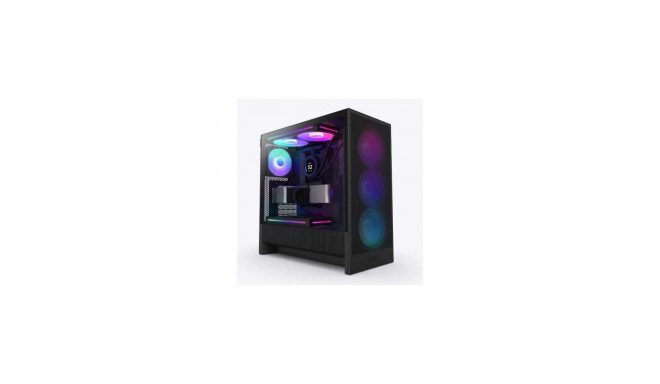 NZXT Case||H5 FLOW RGB 2024|MidiTower|Case product features Transparent panel|Not included|ATX|EATX|
