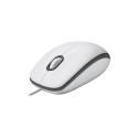 Logitech M100 Wired Mouse, 1000 DPI, White