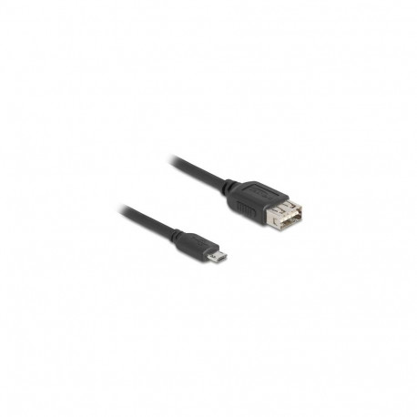 DeLOCK 81518 USB cable USB 2.0 1 m Micro-USB B USB A Black