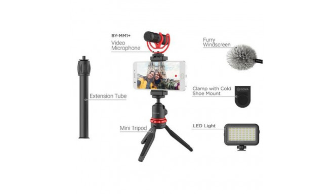 BOYA BY-VG350 tripod Smartphone/Action camera 3 leg(s) Black, Red