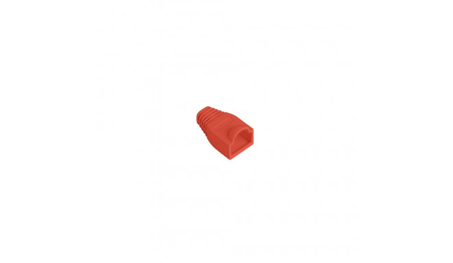 STRAIN RELIEF RJ45 (BOOT CAP) LANBERG RED (100-PACK)