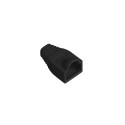 STRAIN RELIEF RJ45 (BOOT CAP) LANBERG BLACK (100-PACK)
