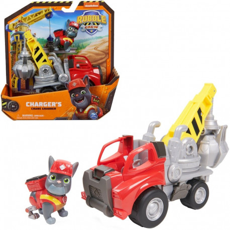 Rubble & Crew kraan-ehitusmasin koos Charger-figuuriga