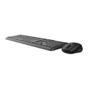 Keyboard and Wireless Mouse Trust TKM-350 Black QWERTY