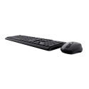 Keyboard and Wireless Mouse Trust TKM-350 Black QWERTY