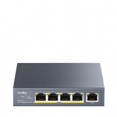 Cudy võrgulüliti GS1005P Gigabit Ethernet (10/100/1000) Power over Ethernet (PoE), hall