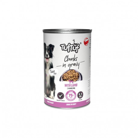 TUF TUF lihased tükid lambalihaga märg koeratoit 1250g