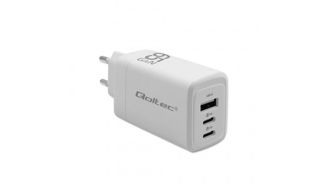 Qoltec 65W GaN Wall Charger White