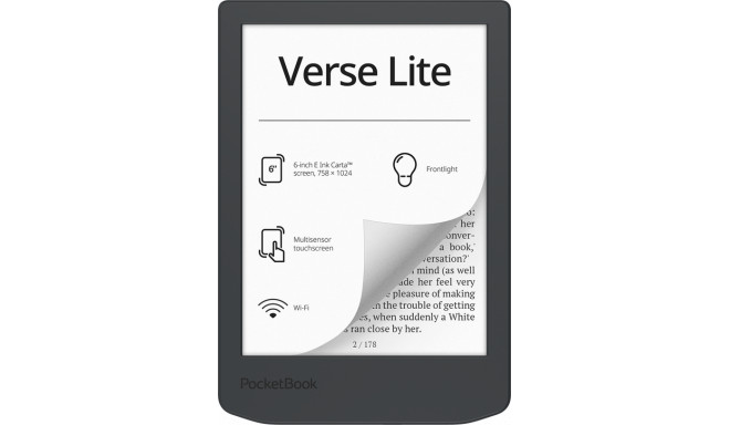 PocketBook e-reader Verse Lite 6" 8GB, midnight grey