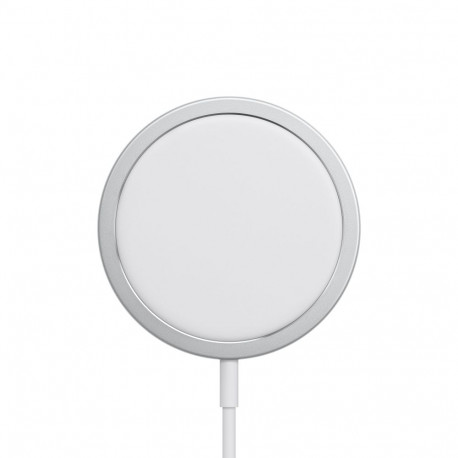Charger - Apple MagSafe MHXH3ZM/A Wireless Fast Charging Silver/White