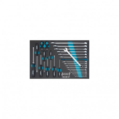 HAZET 163-58/27 mechanics tool set 27 tools