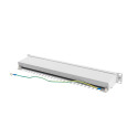PATCH PANEL 24 PORT 1U 19" CAT.6 FTP WITH CABLE ORGANIZER SHIELDED GREY LANBERG