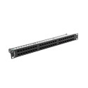 PATCH PANEL 48 PORT 1U 19" CAT.6 UTP BLACK LANBERG
