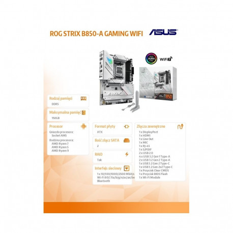 ROG STRIX B850-A GAMING WIFI emaplaat