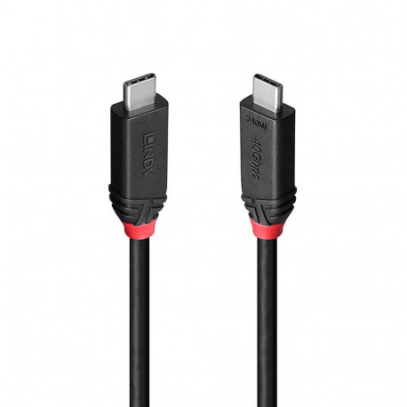 CABLE USB4 240W TYPE C 1M/BLACK LINE 37001 LINDY