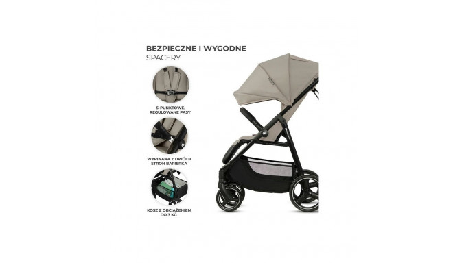 Kinderkraft TRIG 3 STONE BEIGE beež lapsevanker