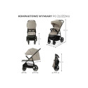 Kinderkraft TRIG 3 STONE BEIGE beež lapsevanker