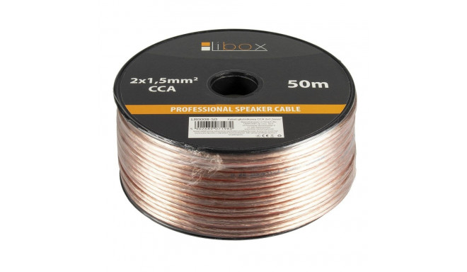 Audio Cable - Libox 2x1,50mm Lb0008-50 50m Transparent