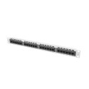 PATCH PANEL 24 PORT 1U 19" CAT.6 UTP GREY LANBERG