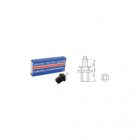 Car bulb 12V 1.2W MF8.5D black