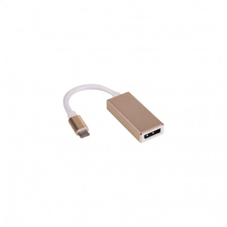Akyga AK-AD-56 cable gender changer USB Typ C DisplayPort Gold, White