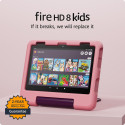 Amazon Fire HD 8 Kids 32GB (2024), roosa/disney princess