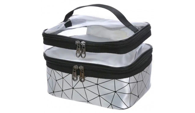 DA110B KOSMETYCZKA KUFEREK SREBRNY