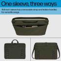 HP Modular 15.6 Sleeve/Top Load with Handles/shoulder strap included, Water Resistant - Dark Olive G