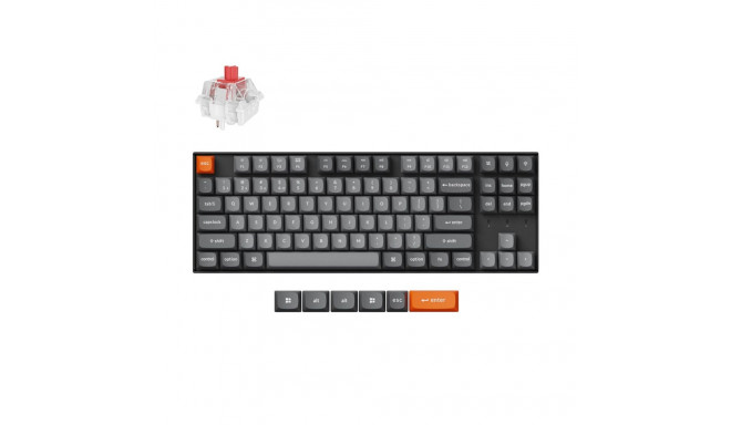 Keychron K8 Max RGB - US Layout - Hot-Swappable Super Red Wireless Keyboard