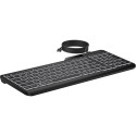 HP 405 Backlit USB-C Wired 24/7 Keyboard, Spill Resistant, Sanitizable, Programmable, Adjustable Til