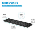 HP 455 Programmable Wireless Keyboard, Sanitizable - Black - US ENG
