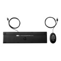 HP 320MK USB Wired Mouse Keyboard Combo - Black - US/RUS