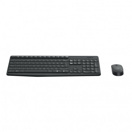 LOGITECH MK235 wireless Keyboard + Mouse Combo Grey - (US)