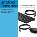 HP 320MK USB Wired Mouse Keyboard Combo - Black - US/RUS