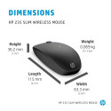 HP 235 Slim Wireless Mouse - Black