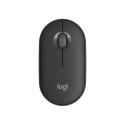 Logitech Pebble 2 M350s Wireless Mouse, RF Wireless + Bluetooth, 4000 DPI, Tonal Graphite