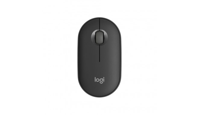 Logitech Pebble 2 M350s Wireless Mouse, RF Wireless + Bluetooth, 4000 DPI, Tonal Graphite