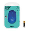 LOGITECH M330 Silent Plus Blue - 2.4GHZ - EMEA