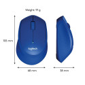 LOGITECH M330 Silent Plus Blue - 2.4GHZ - EMEA